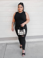 Load image into Gallery viewer, On the Daily Ribbed Top - Black || Plus Size
