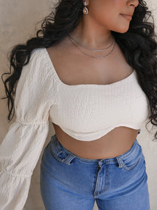 Bohemian Bae Top || Ivory